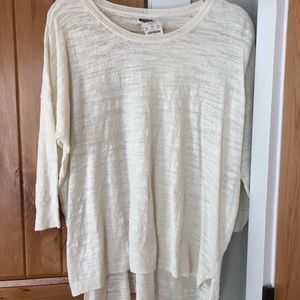 NWT J Crew linen blend tunic top lightweight sweater